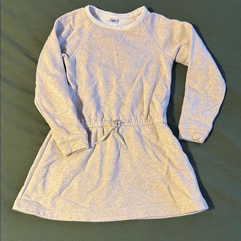 Cozy Cream/Gold Long-Sleeve Dress
